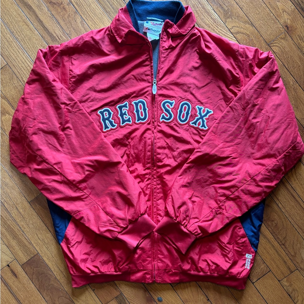 Majestic Boston Red Sox Bomber  Baseball Jacket Youth XL Therma Base
